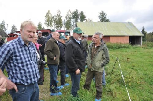 Studietur - Der diskuteres hegn til foldene. Her bliver brutg mange km hegn, som bliver taget ned hvert efterår og sat op igen hvert forår.